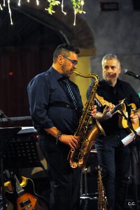 Marco Monesi e StefanoPadoan tra sax e poesia - foto di Claudio Cecchetti